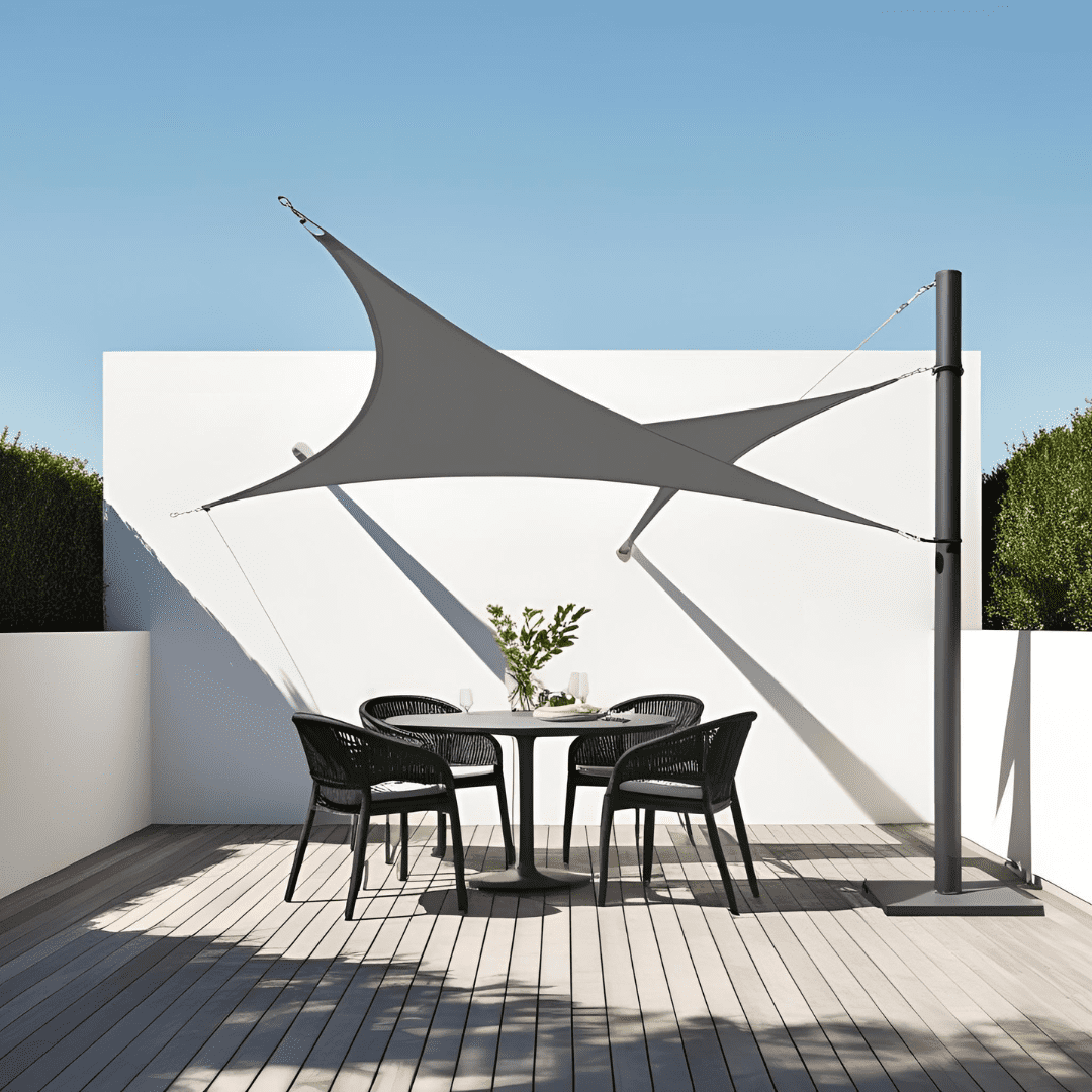 3 point Shade Sail - 4mtrs x 4mtrs x 5.65mtrs