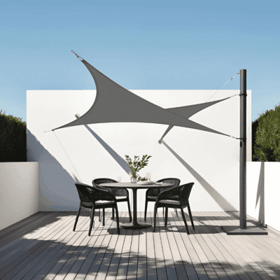 3 point Shade Sail - 4mtrs x 4mtrs x 5.65mtrs