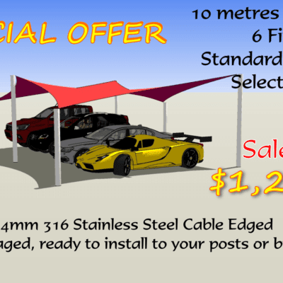 Shade sail offer